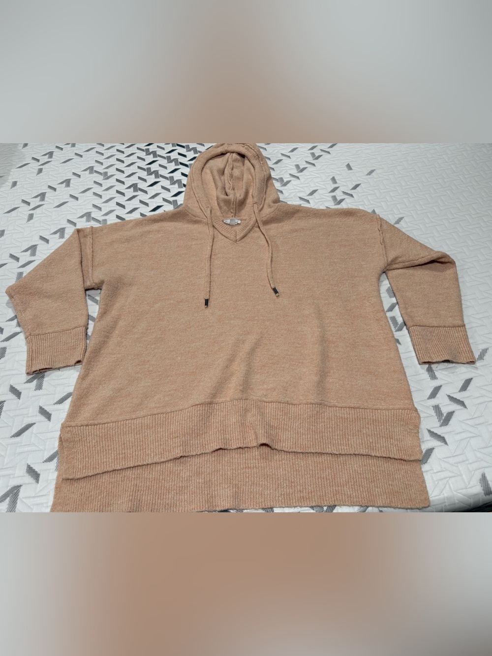 Westbound Blush Pink Hooded Sweater
